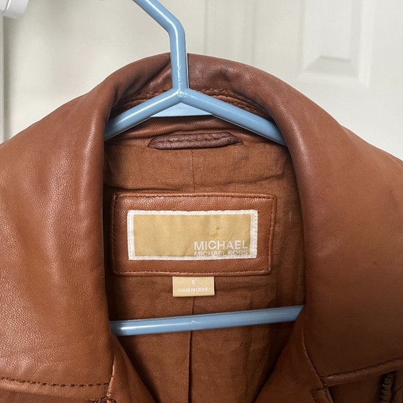 Michael Kors Leather Jacket Size S - Picture 4 of 9